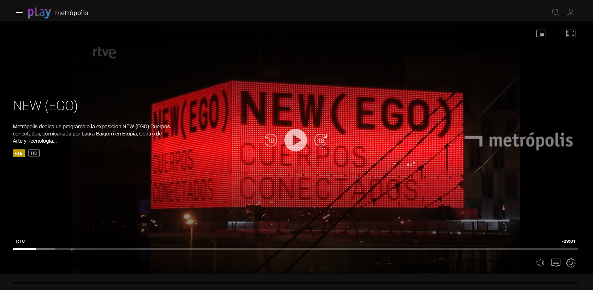 METROPOLIS: NEW (EGO) CUERPOS CONECTADOS